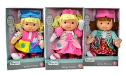 BABY'S FIRST ZIPPITY DOLL ASSORTED