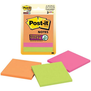 POST- IT NOTES SUPER STICKY 3321-SSAU 73X73 ULTRA 3 PADS