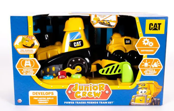 CAT JUNIOR POWER TRACK TRAIN SET 