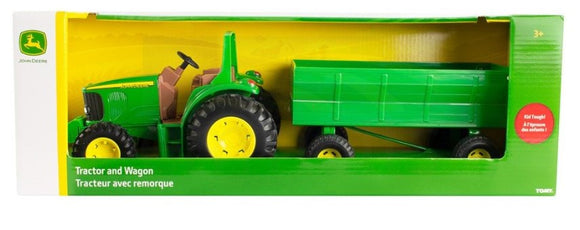 JD TRACTOR W/WAGON 20CM