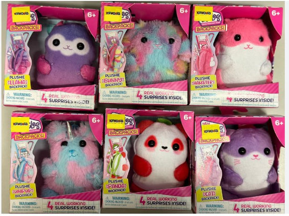 REAL LITTLE SERIES 7 PLUSHIE PET BACKPACK SINGLE PACK ASSORTED