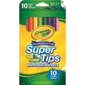 MARKER CRAYOLA SUPERTIP MEDIUM 10PK