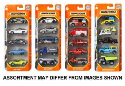 MATCHBOX 5 PACK 1:64 CARS ASSORTED 