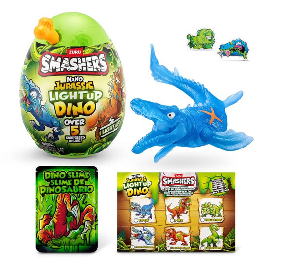 ZURU SMASHERS JURASSIC LIGHT-UP NANO EGG