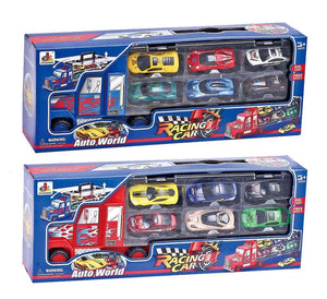 TRUCK CARRY CASE W/6 DIECAST CARS