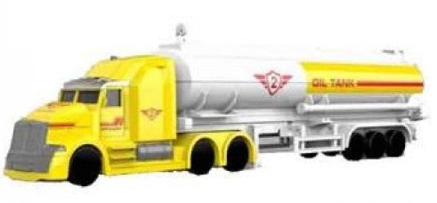 FRICTION OIL TANKER/CONTAINER TRUCKS W/SOUND ASST 1:50
