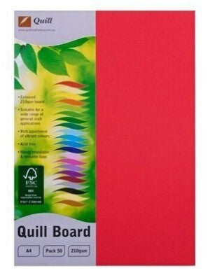 CARDBOARD QUILL A4 XL POWDER BLUE PK10