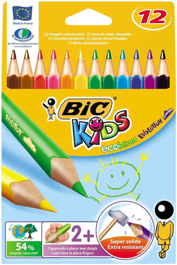 PENCIL COLOURED BIC KIDS EVOLUTION TRI GRIP