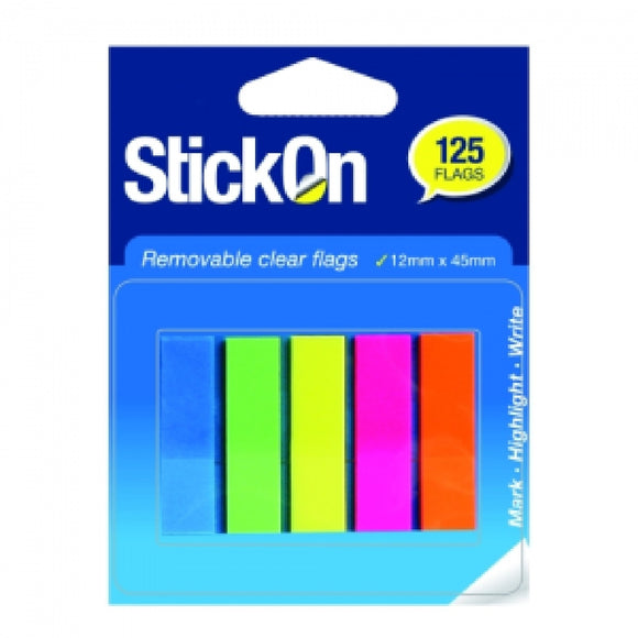 STICK ON FLAGS BEAUTONE CLEARFLAGS 12X45