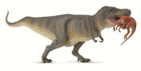 T REX WITH PREY STRUTHIOMIMUS XL