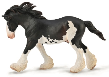 CLYDESDALE STALLION BLACK SABINO XL