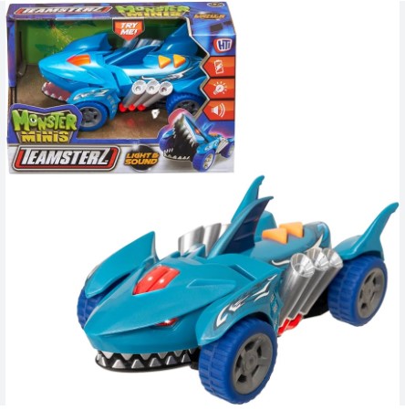 TEAMSTERZ LIGHTS & SOUNDS MONSTER MINIS SHARK 