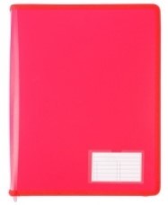 BINDER BANTEX A4 2 D-RING 25MM ZIPPERED WATERMELON