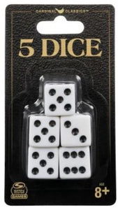 CLASSIC GAMES PACK OF 5 DICE