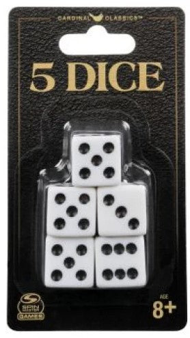 CLASSIC GAMES PACK OF 5 DICE