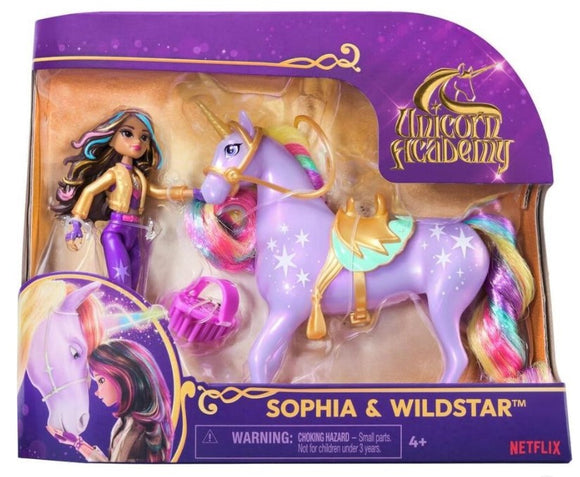 UNICORN ACADEMY SMALL DOLL SOPHIA & WILDSTAR