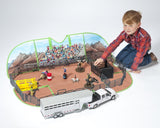 BIG COUNTRY TOYS - TOY BOX 3 IN 1 - TOY BOX & DOUBLE SIDED PLAY MAT