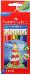 PENCIL COLOURED FABER-CASTELL HEXAGONAL BX12