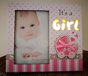 BABY GIRL LED LIGHT FRAME
