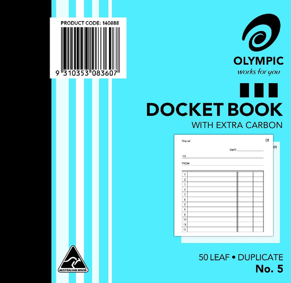 DOCKET BOOK COLLINS NO.5 DUP. 120X125
