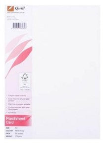 PAPER QUILL A4 PARCHTONE WHITE 89GSM PK
