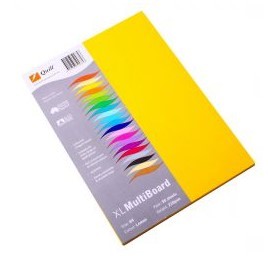 CARDBOARD QUILL A4 XL LEMON 210GSM PK50