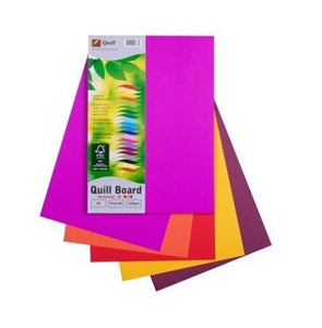 CARDBOARD QUILL XL A4 ASST HOT COLOURS