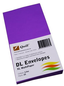 ENVELOPES QUILL DL LILAC