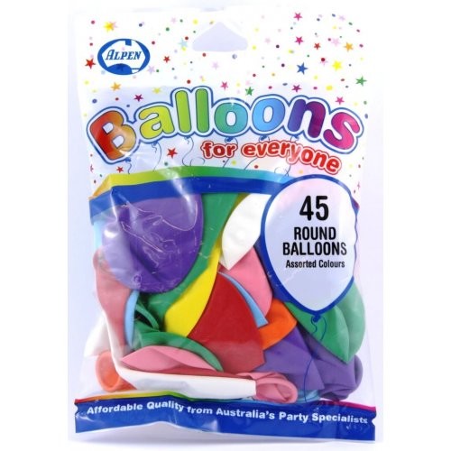 BALLOONS ALPEN ROUND 45S