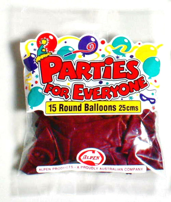 BALLOONS MAROON