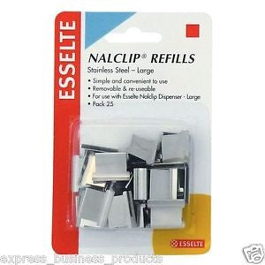 NALCLIP REFILL ESSELTE LGE PK25
