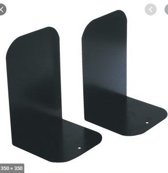 BOOK ENDS ESSELTE ELEMENTS METAL BLACK PK2