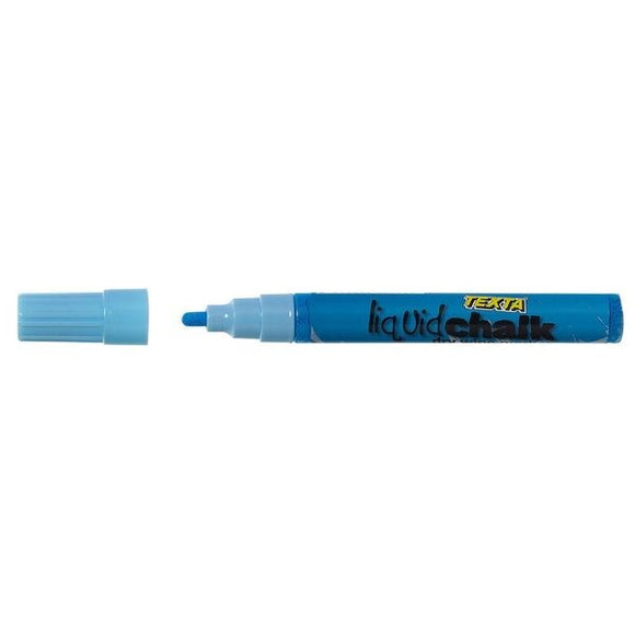 MARKER LIQUID CHALK TEXTA WET WIPE BULLET BLUE