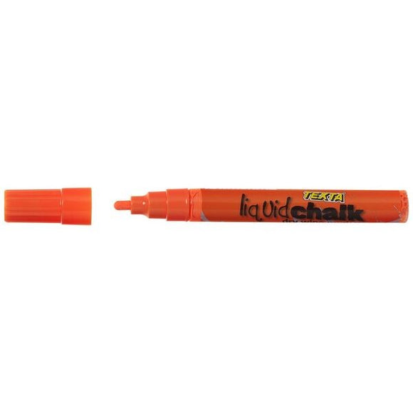 MARKER LIQUID CHALK TEXTA WET WIPE BULLET ORANGE