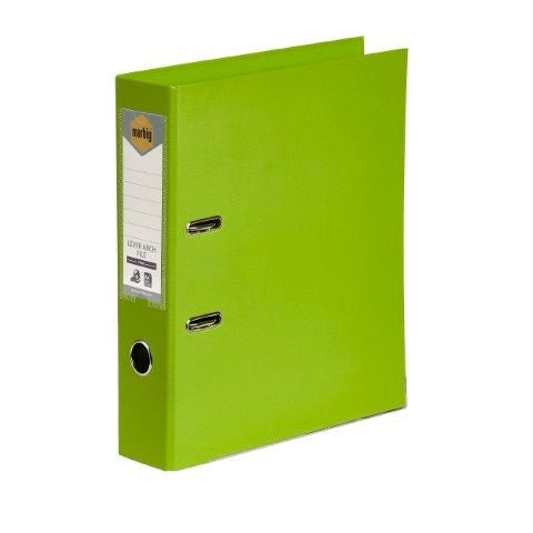LEVER ARCH FILE MARBIG A4 CARRIBEAN LIME