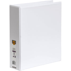 BINDER INSERT MARBIG A4 CLEARVIEW 4 D-RING 50MM WHITE
