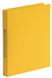 BINDER MARBIG A4 2 RING 25MM SOFT TOUCH YELLOW