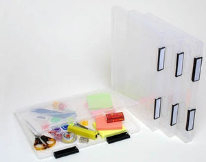 FILING CASE MARBIG A4 CLEAR WITH ID LABE