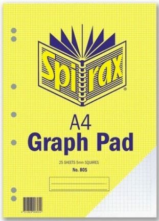 GRAPH PAD SPIRAX 805 A4 5MM