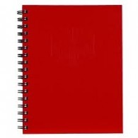 NOTEBOOK SPIRAX 511 A5 H/C RED