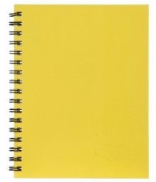 NOTEBOOK SPIRAX 512 A4 H/C TWIN WIRE YELLOW 200PG