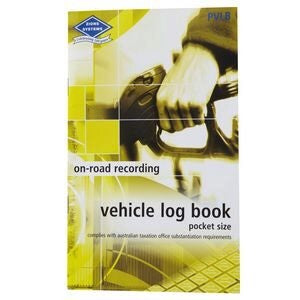 VEHICLE LOG BOOK ZIONS POCKET YELLOW COV