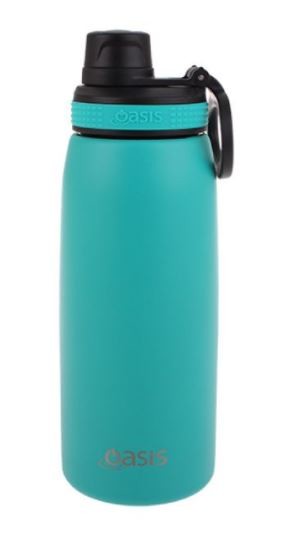 OASIS S/S DOUBLE WALL INSULATED SPORTS BOTTLE SCREW-CAP 780ML - TURQUOISE