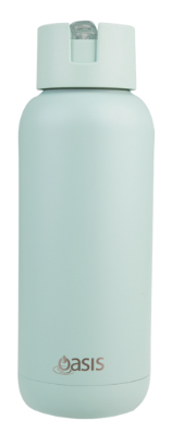 'MODA' CERAMIC LINED S/S TRIPLE WALL INS. DRINK BOTTLE 1L - SEA MIST