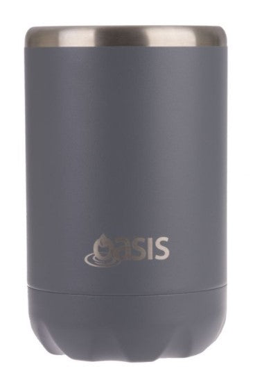 OASIS S/S D/W INSULATED COOLER CAN 375ML STEEL