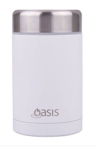OASIS S/S DOUBLE WALL INSULATED FOOD FLASK 450ML - WHITE
