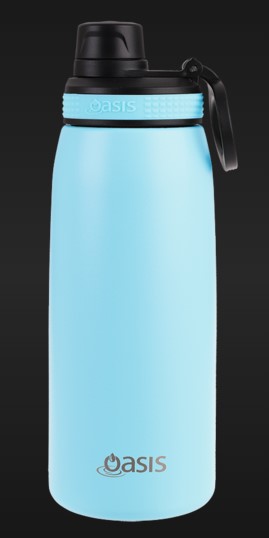 OASIS 780ML INS SPORTS BOTTLE W/SCREW CAP-ISLAND BLUE