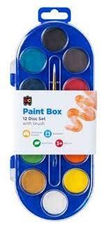 PAINT BOX 12 DISC CLEAR LID