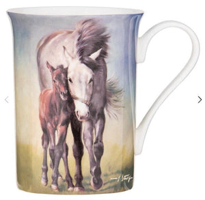 MARES & FOALS GREY MARE MUG