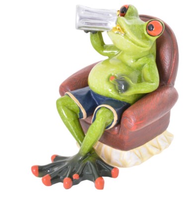 FUNNY FROG BEER DRINKER